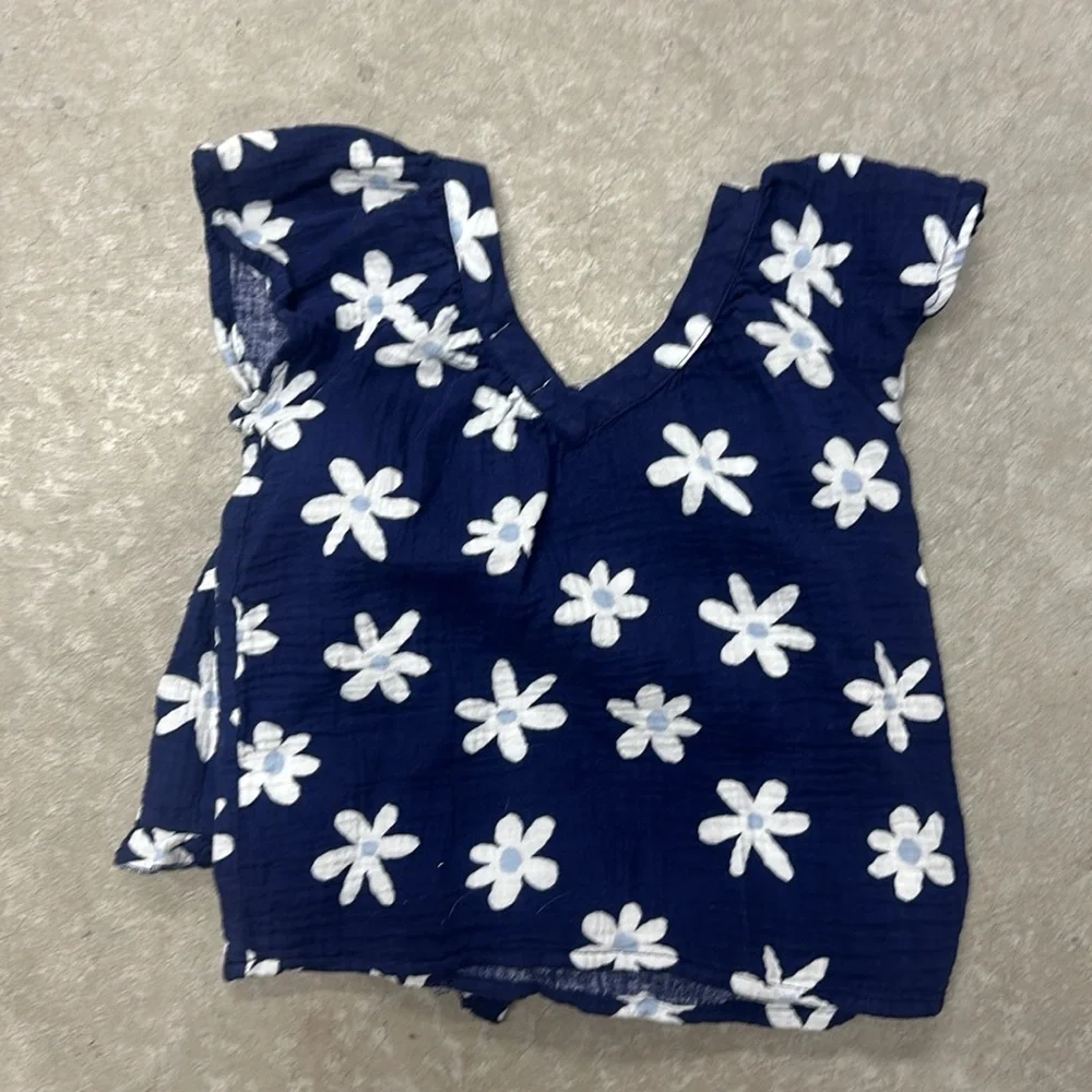 Btween blue daisy ruffle two piece set 8 - Picture 5 of 5